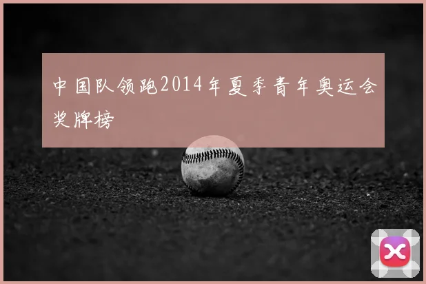 中国队领跑2014年夏季青年奥运会奖牌榜